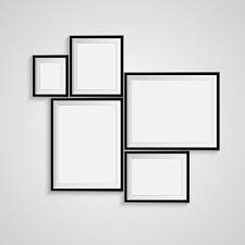 Blank Picture Frame Template Set