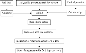 Flow Chart For Preparing Nem Chua Download Scientific Diagram
