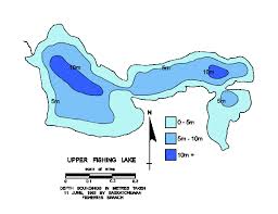 Upper Fishing Lake Depth Chart