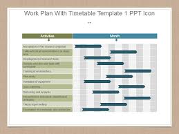 work plan with timetable template 1 ppt