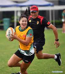 chinese women s rugby sevens team takes
