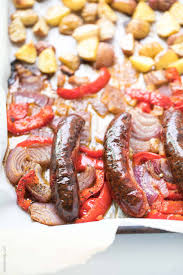 paleo whole30 sheet pan sausage bell