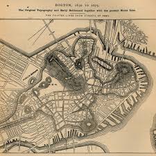 Old Map Of Boston Boston City Map