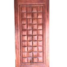 brown exterior and designs carved solid