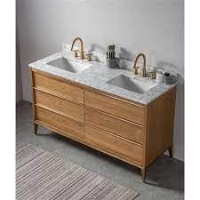 light oak double sink bathroom vanity