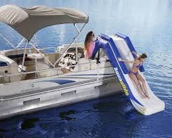 Inflatable water slides for pontoon boats. Slide Water Toy Freefall Pontoon Aquaglide Inflatable