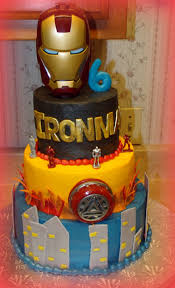 It's so cool it even rides a retro scooter. Iron Man Cakes Decoration Ideas Little Birthday Cakes
