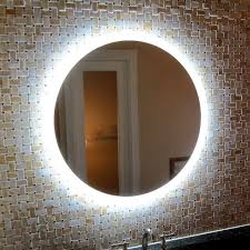 Side Lighted Led Bathroom Vanity Mirror 36 X 36 Round Mirrors Marble