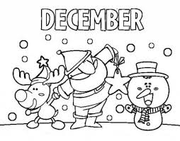 20 free december coloring pages printable
