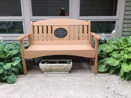 48 Memorial Bench With 8 5x11 Laser