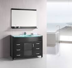 The drawer, in this case, can either be pulled out or the traditional ones that are fitted with some of the more standard designs of bathroom vanities feature a mirror frame that matches the design, the finishing and the shape of the cabinet. Design Element Waterfall Single 48 Inch Espresso Modern Bathroom Vanity Set W Top Option Vanity Sink Single Sink Vanity Vanity