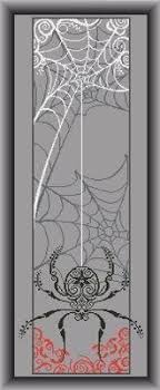 spider banner cross stitch pattern