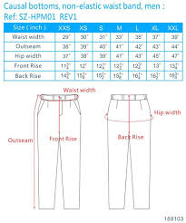 Casual Pants Size Guide Plus Size Casual Pants Mens Casual