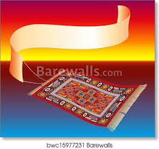 magic carpet with banner art print