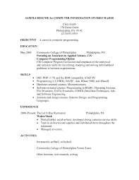 Waitress Resume Example Highlights Examples Unique Excellent