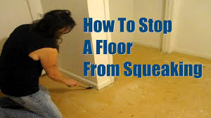 how to stop a floor from squeaking