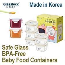 Qoo10 Glasslock Baby Food Containers