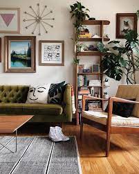 mid century modern living rooms that