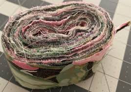 2 034 rag rug hand torn fabric strps