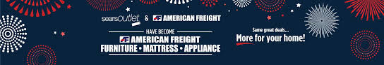 Sears outlet offers huge discount on refrigerator, washer, dryer, oven, mattress, range, tractor, treadmill and more. Sears Outlet Is Now American Freight Appliance Furniture And Mattress