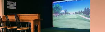 indoor golf simulators play golf