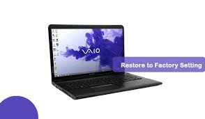 sony vaio laptop re factory settings