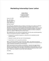 Marketing Intern Cover Letter Example Major Magdalene
