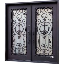 Castle Front Door With Wrought Iron And