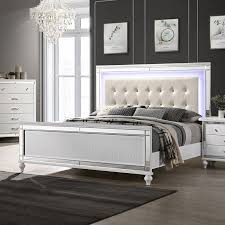 Valentino Panel Bed White By New