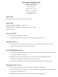 10 Example Of A Functional Resume Lycee St Louis