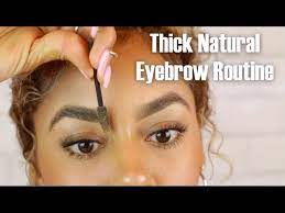 eyebrow routine for thick natural brows
