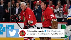 Blackhawks chairman rocky wirtz said in a statement that esposito had a brief battle with. Special Moment Sees Phil And Tony Esposito Join The Blackhawks For Pre Game Warmups Article Bardown