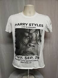 Harry Styles Live In Concert Radio City Music Hall New York Women S White Tshirt Ebay
