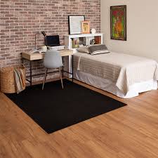 indoor living room area rug black