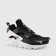 Nike - Mens Air Huarache Run Premium Zip (Black   White)