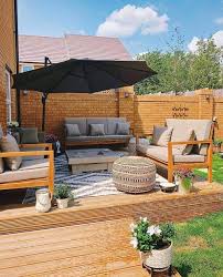 4 seater acacia wood garden lounge set