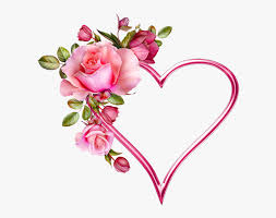pink love rose flower hd png