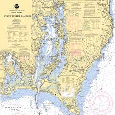 Rhode Island Wakefield Point Judith Nautical Chart Decor