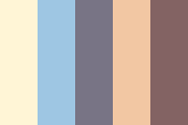 light blue and yellow color palette