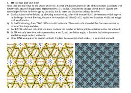 2d lattices and unit cells floor tiles
