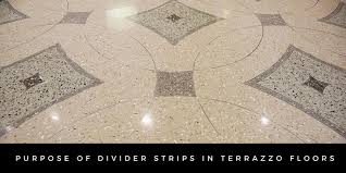 divider strips in terrazzo flooring