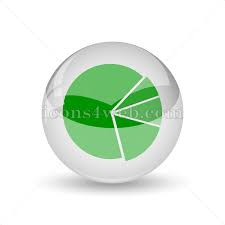 Chart Pie Glossy Icon Chart Pie Glossy Button