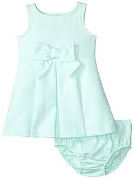 Amazon Com Janie Jack Baby Girls Mint Ponte Dress Clothing