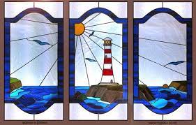Lighthouse Stained Glass Windows