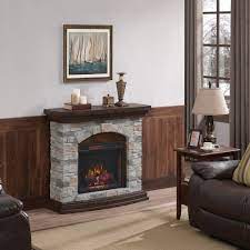 duraflame 45 in w brown grey infrared