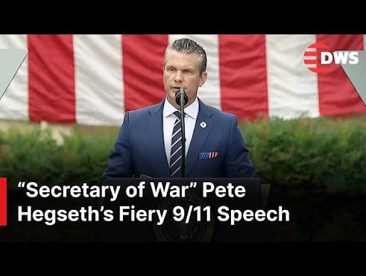 FULL SPEECH: Pete Hegseth Delivers Powerful 9/11 Speech at Pentagon | AQ1E - YouTube