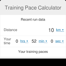 training pace calculator running pace