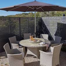 cornbury 6 seater garden dining set