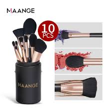 maange 10pcs makeup brushes