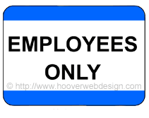 Free Printable Employees Only Temporary Sign